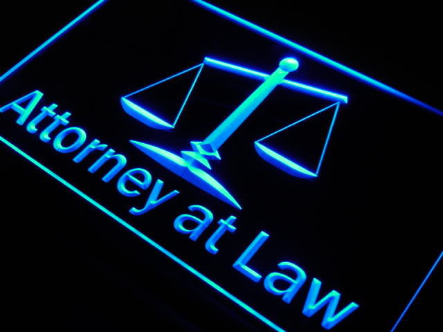 Attorney at Law OPEN Shop Lure Neon Light Sign
